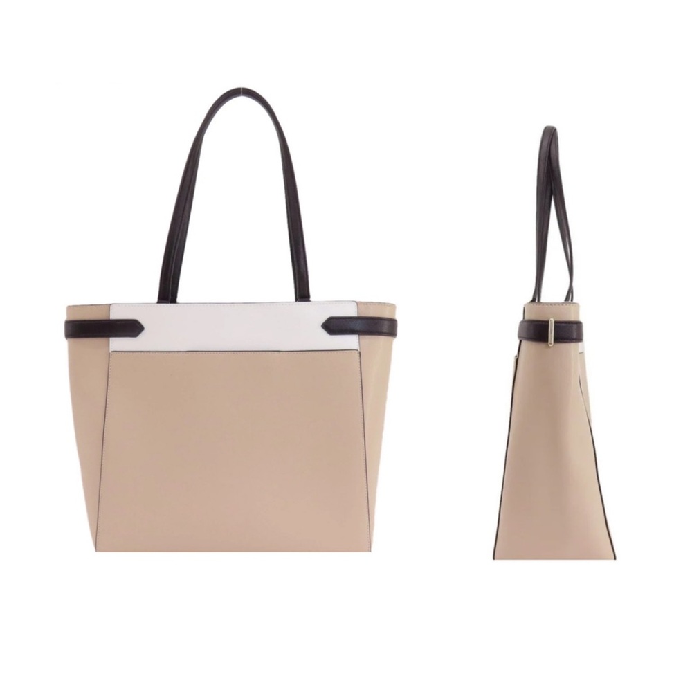 Kate Spade Beige Black and White Women's Laptop Tote Bag - Picture 2 of 6